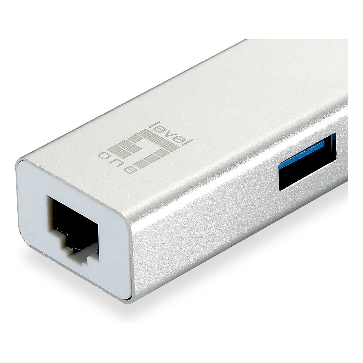 LevelOne USB 0503 Gigabit USB Netzwerkadapter mit USB Hub Netzwerk-Adapter / Netzwerk-Karten