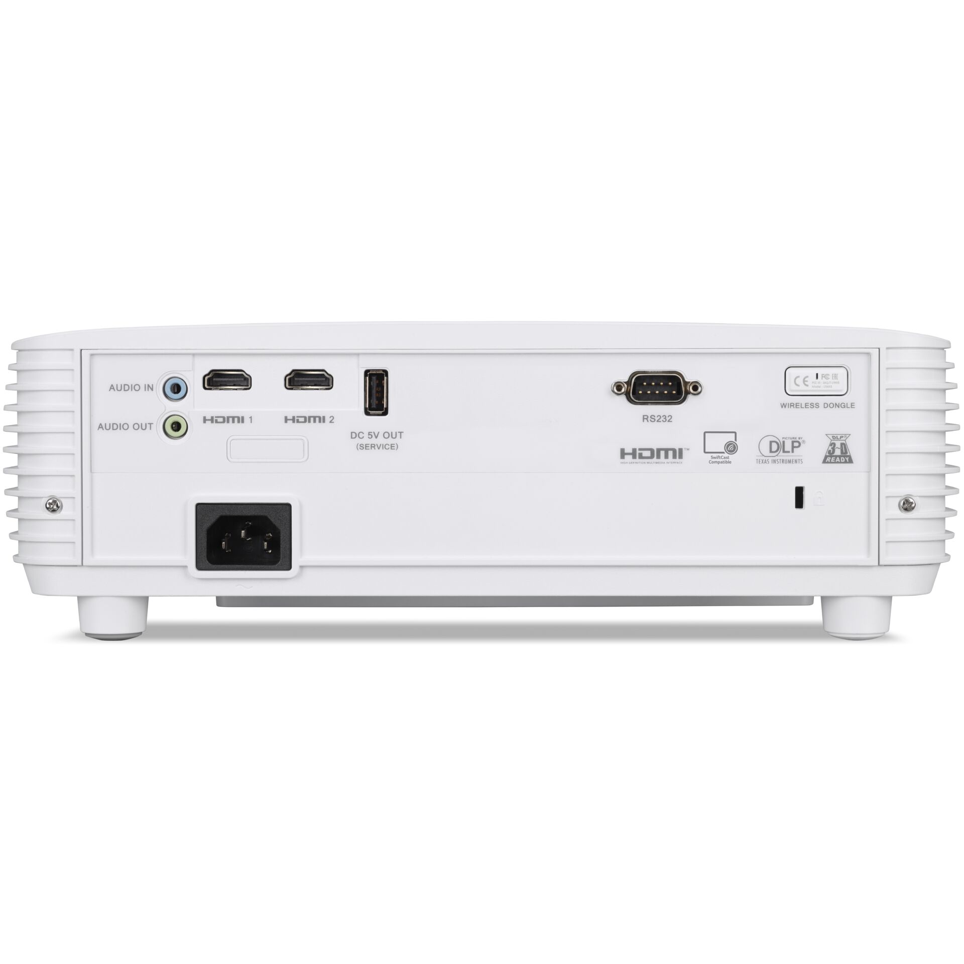Acer P1657Ki Standard Throw Projektor 4500 ANSI Lumen DLP 1080p  1920x1080  3D Weiss Video & Audio