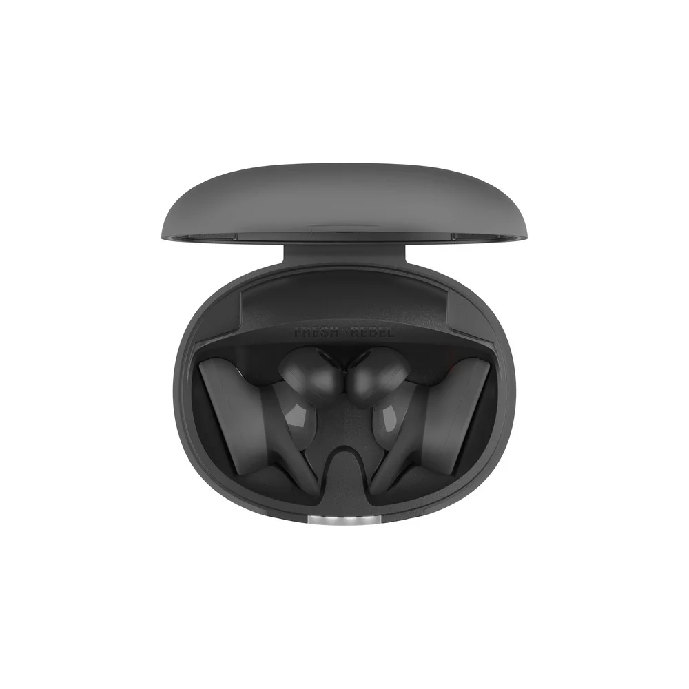 FRESH N REBEL True Wireless In Ear Sport Kopfhoerer Twins Rush mit Hybrid ANC Storm Grey