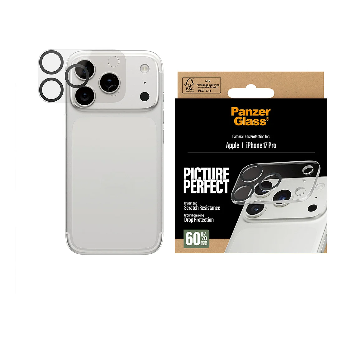 PanzerGlass   PicturePerfect Kameraschutz iPhone 17 Pro Notebook & Tablet Zubehoer