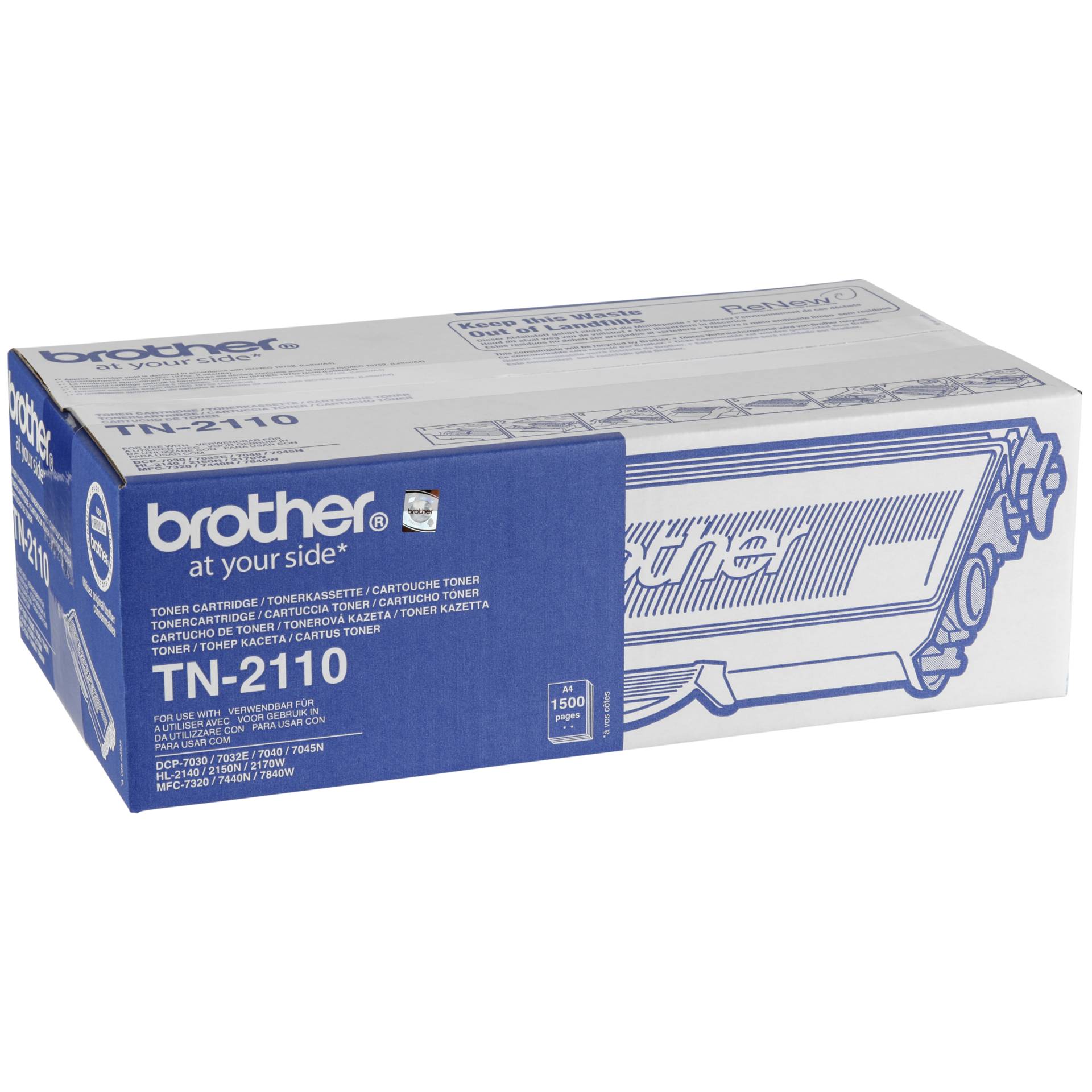 Brother TN 2110 Tonerkartusche 1 Stueck e  Original Schwarz Drucker & Scanner