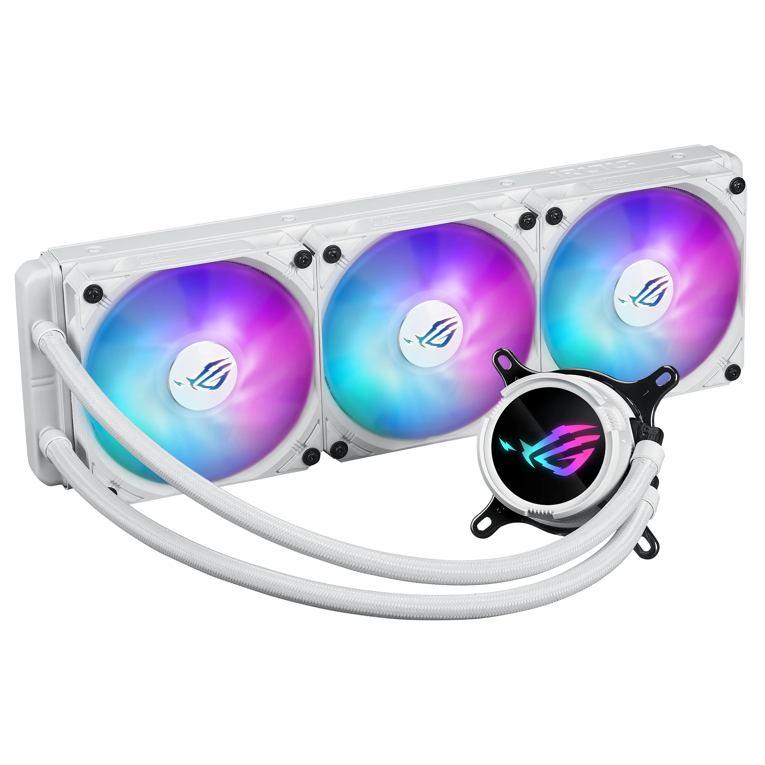 ASUS ROG Strix LC III 360 ARGB White Edition Prozessor Fluessigkeitskuehlung 12 cm Weiss PC-Zubehoer