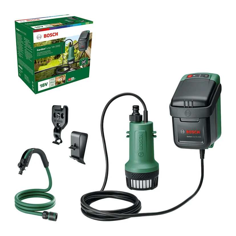 Bosch GardenPump 18V 2000 1x 2 5Ah Gartenbewaesserung