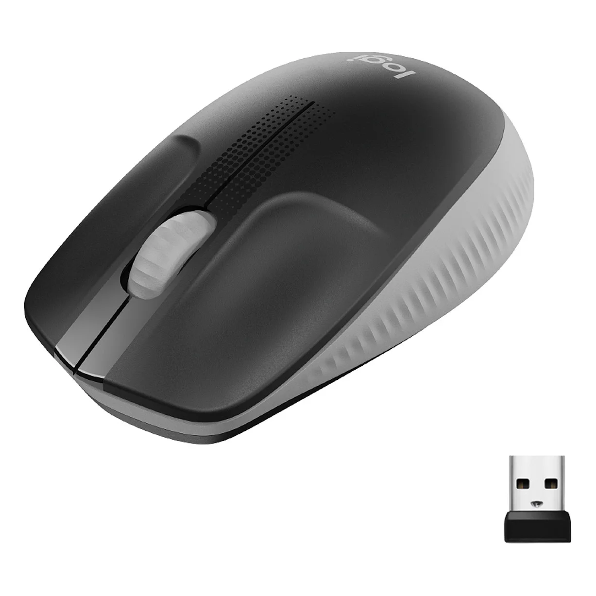 Logitech M190 mittelgrau kabellose Maus Tastaturen & Maeuse