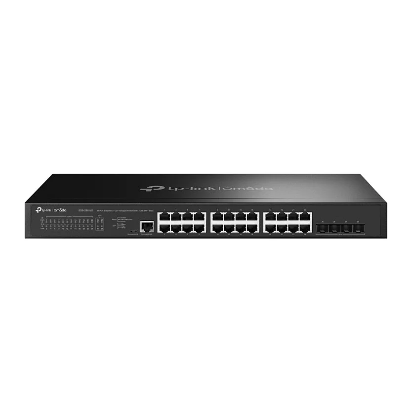 TP Link Omada SG3428X M2 Netzwerk Switch Managed L2  2 5G Ethernet  100 1000 2500  1U Schwarz Switches