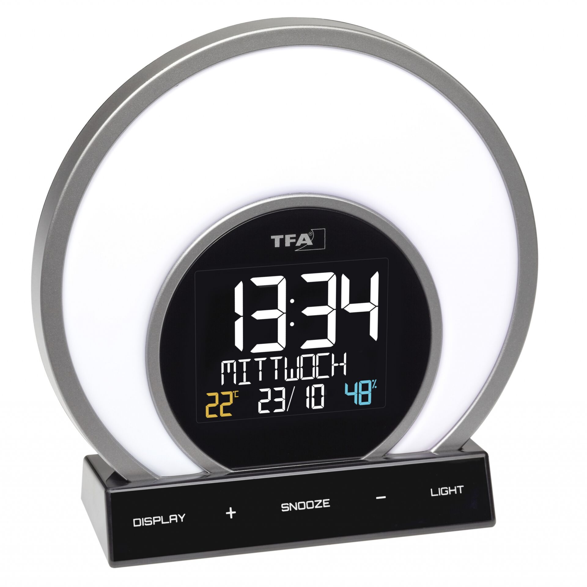 TFA Dostmann TFA 60 2026 01 SOLUNA Lichtwecker m Farbwechsel Uhren