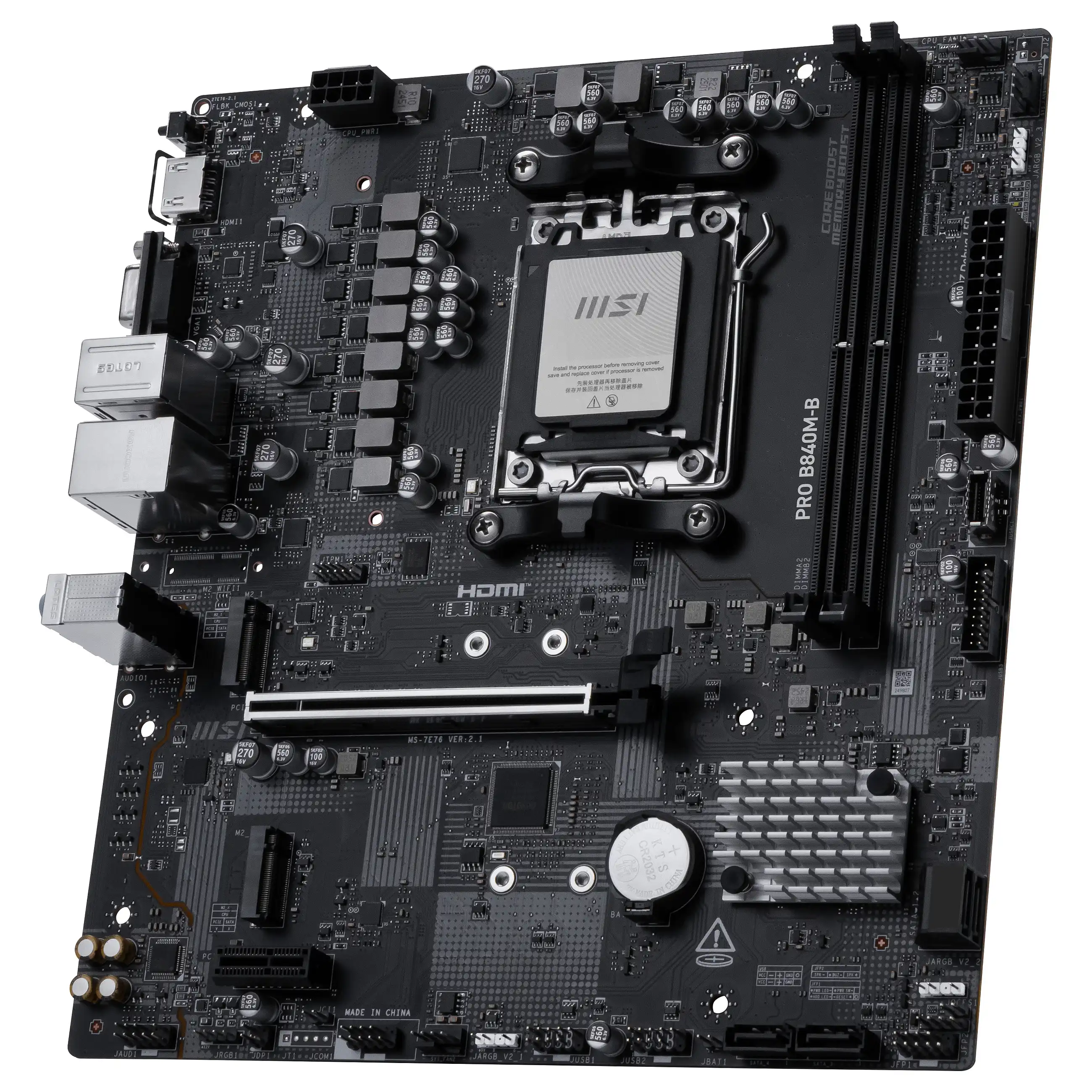 MSI PRO B840M B Motherboard AMD B840 Sockel AM5 micro ATX PC-Zubehoer