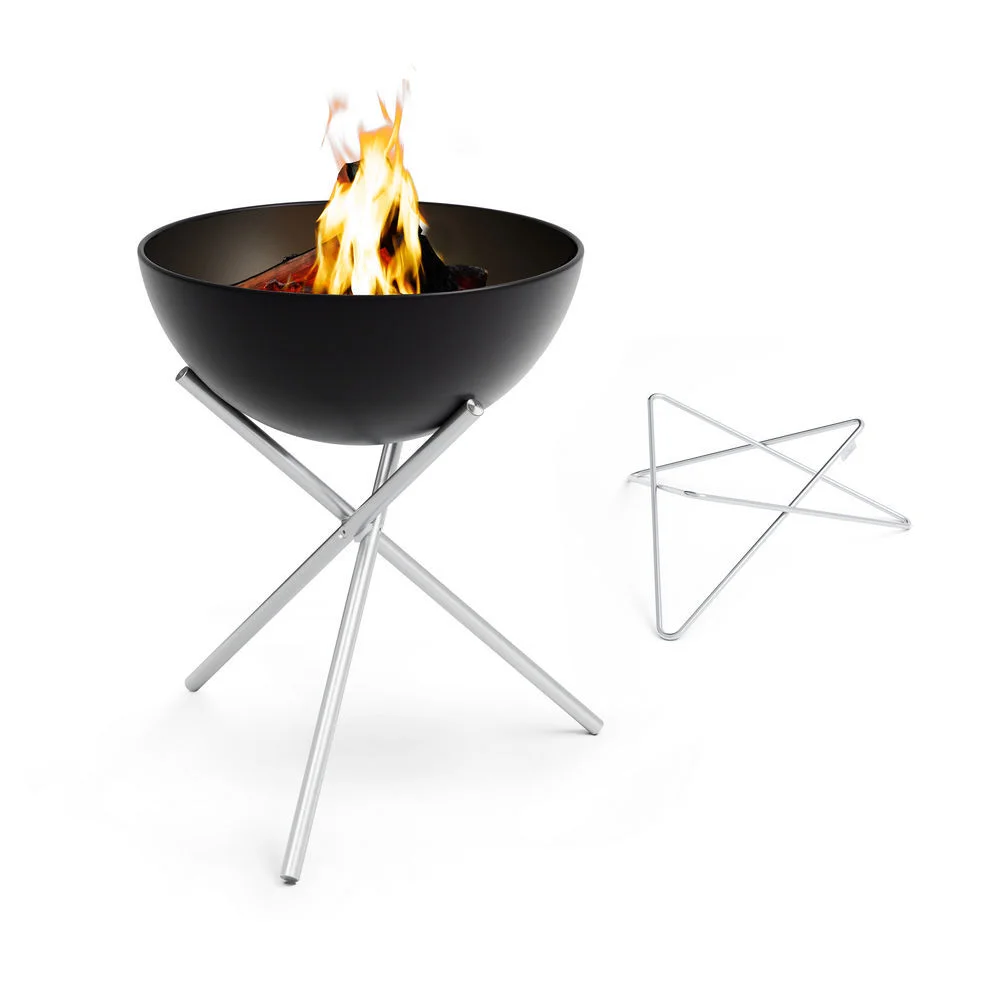 Hoefats Feuerschale Bowl 57 mit Dreibein Sternfuss Grills