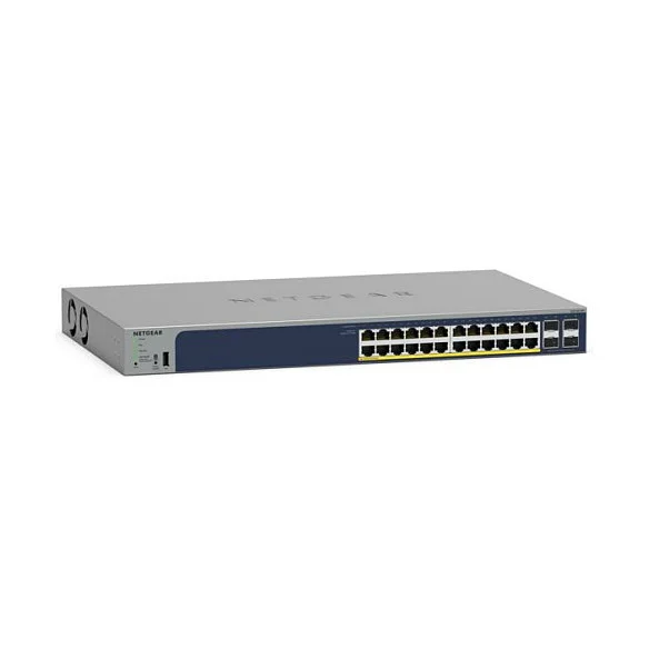 NETGEAR GS728TPP Managed L2 L3 L4 Gigabit Ethernet  10 100 1000  Power over Ethernet  PoE  Grau Switches