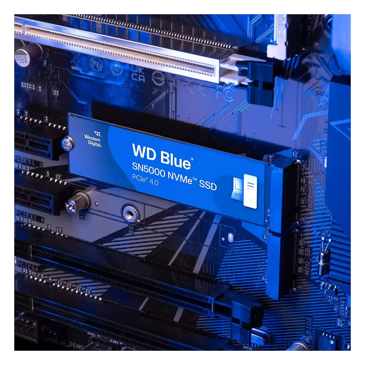 Western Digital M 2 500GB WD Blue SN5000 NVMe PCIe 4 0 x 4 Speichermedien
