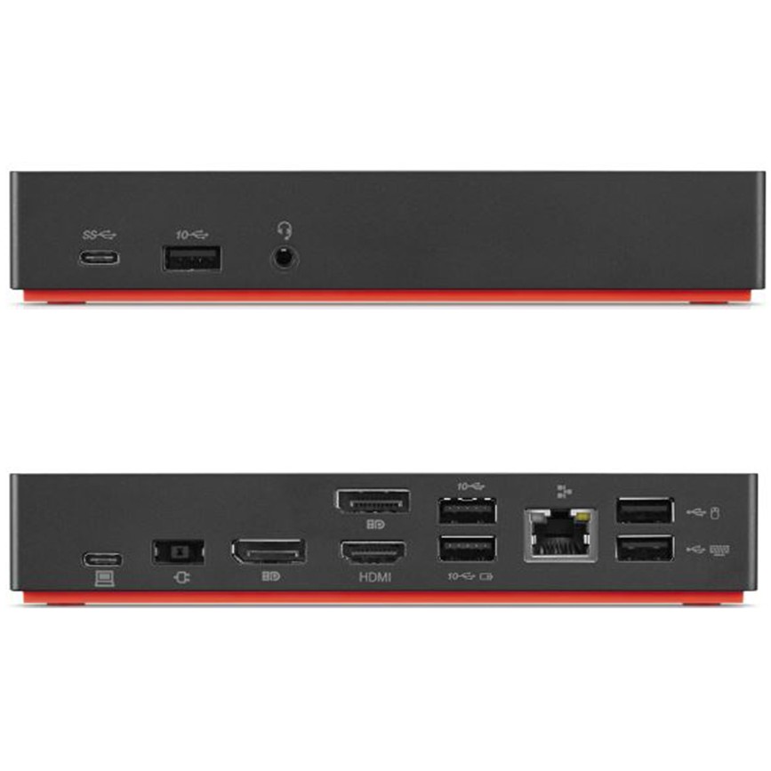 Lenovo 40AF0135EU laptop dockingstation   portreplikator Kabelgebunden Schwarz PC-Komponenten
