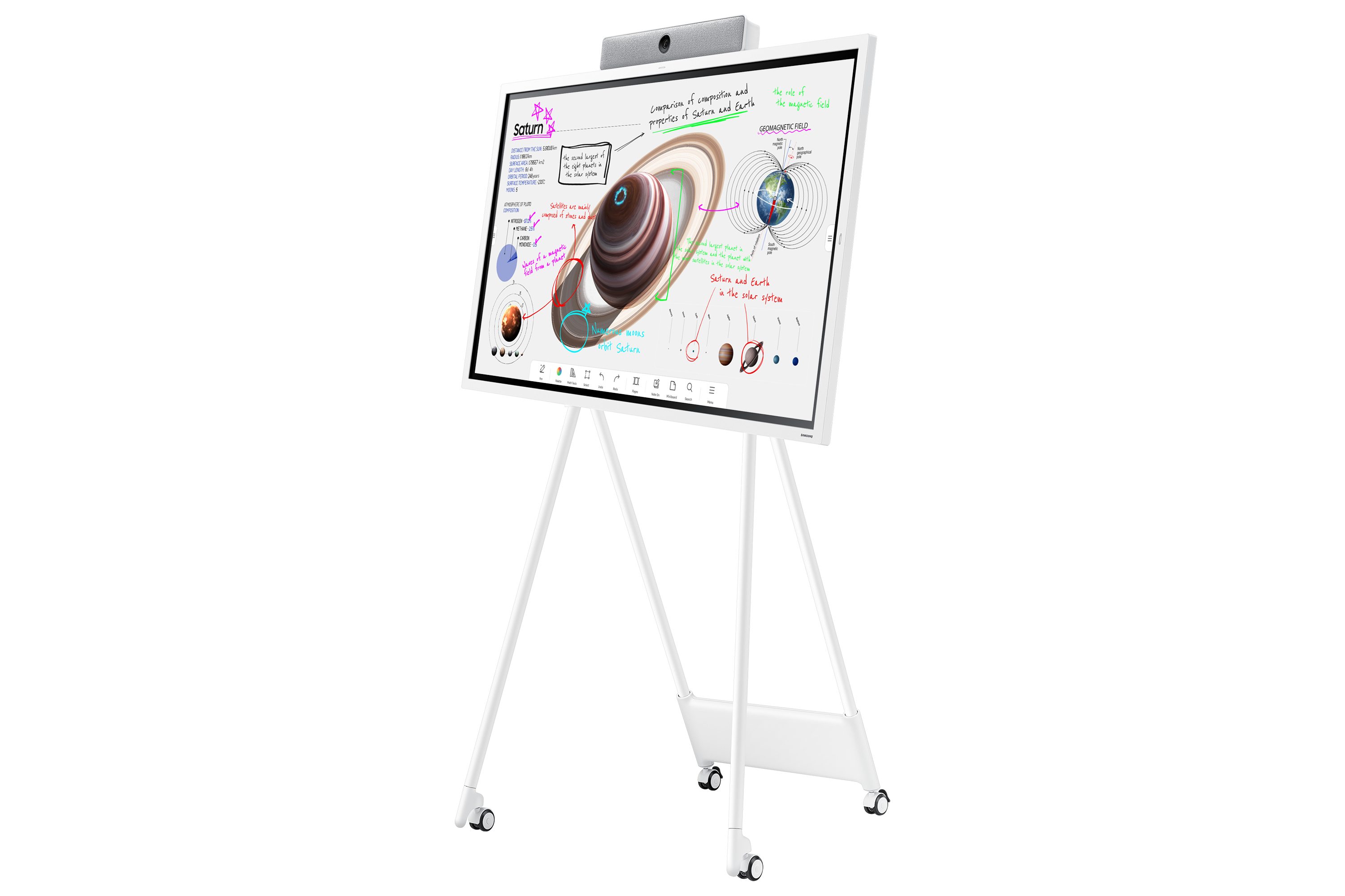 Samsung 165cm 65    3840x2160   flip pro wm65b 16 9 lcd hdmi displayport usb c speaker 4k uhd multitouch white gray Monitore