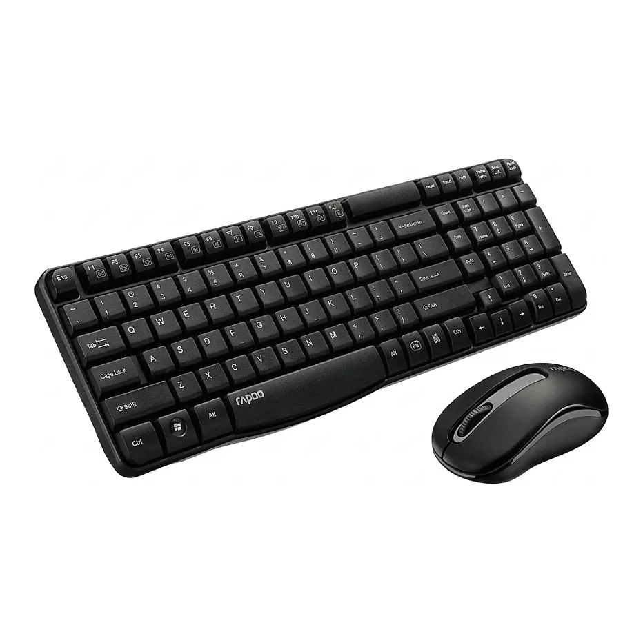 Rapoo X1800S Deskset Kabellos  Schwarz Tastaturen & Maeuse
