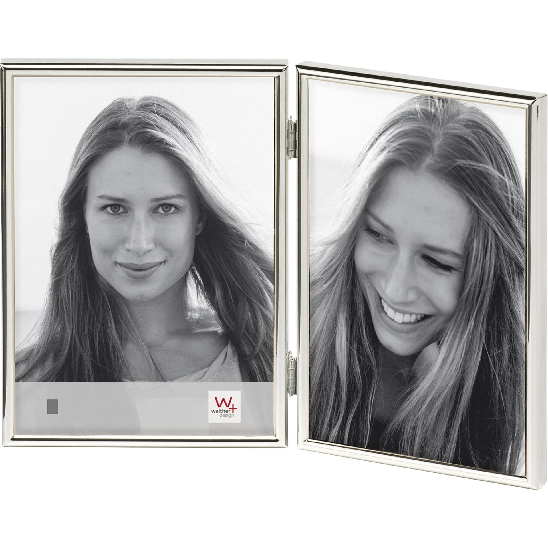 Walther Chloe silber 2x9x13 Portrait Hochformat WD219S Bilderrahmen