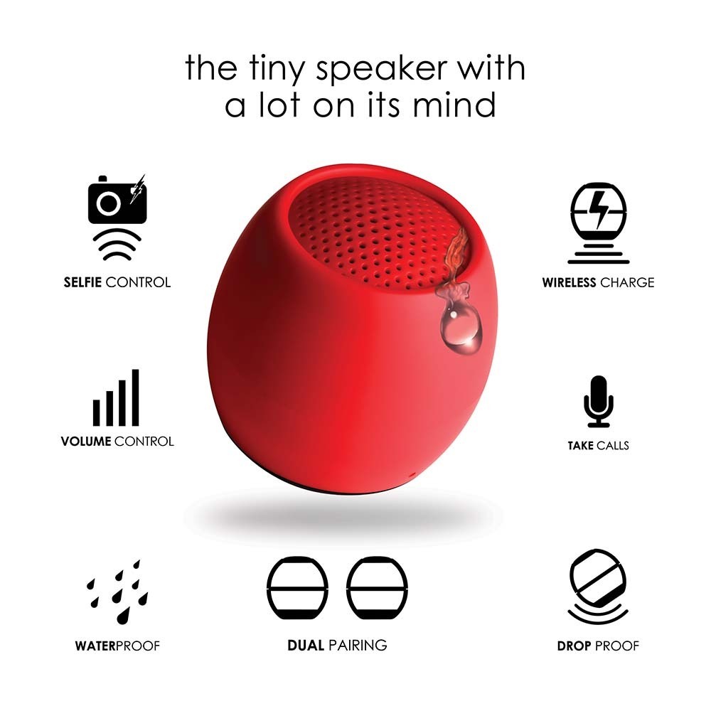 Boompods BT LautsprecherZero  rot Multimedia & Technik