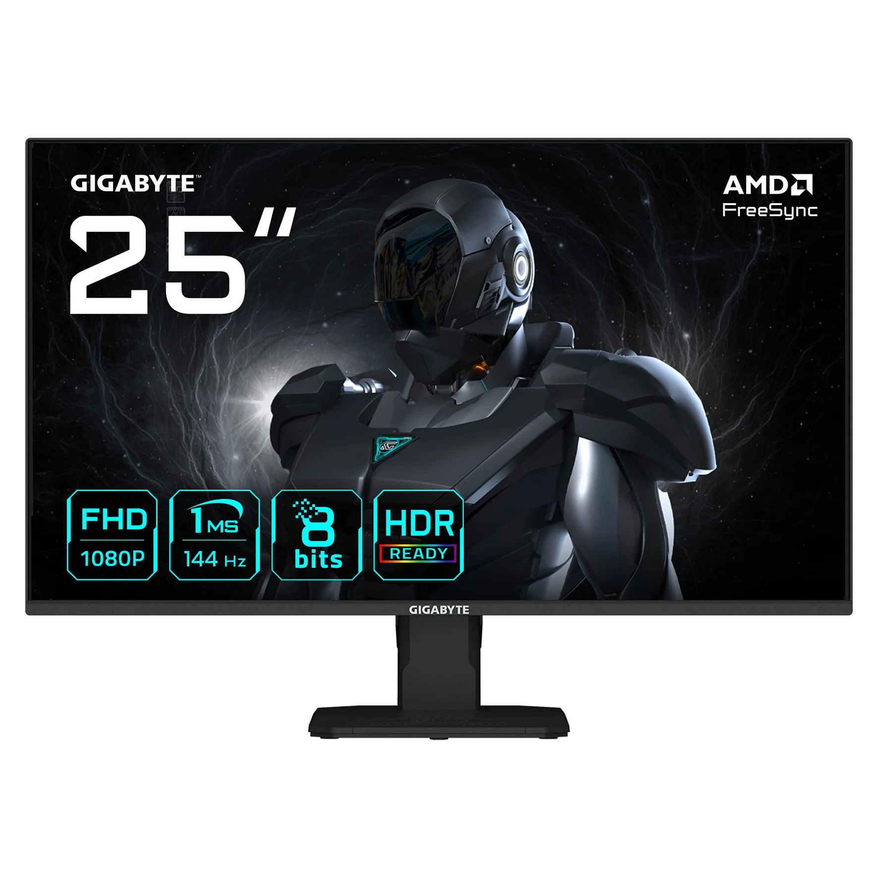 GIGABYTE GS25F14 25  FHD Gaming Monitor   1920 x 1080  144Hz  1ms  300 cd m   Display HDR 10  HDMI 2 0  DisplayPort 1 2 Monitore
