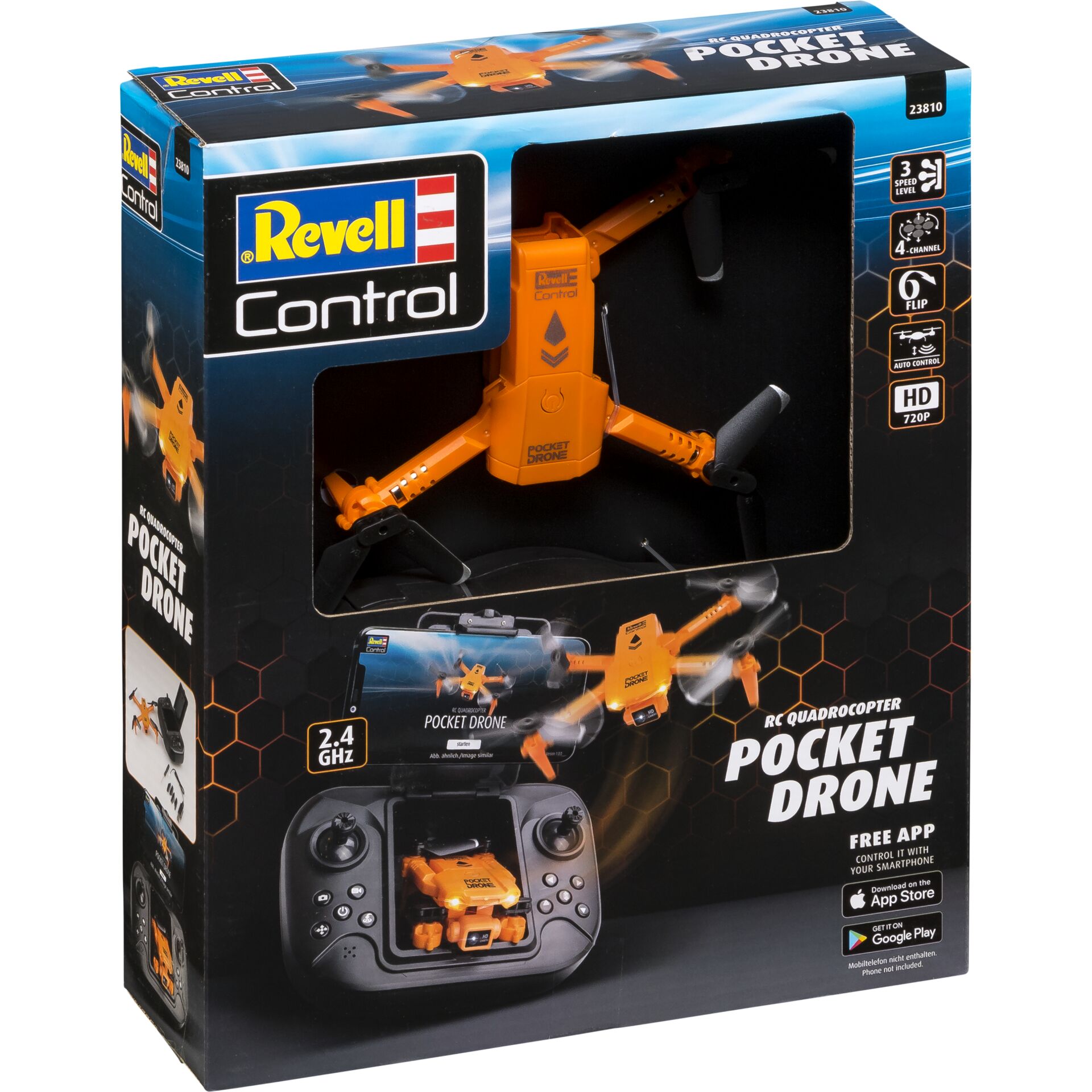 Revell RC Quadcopter Pocket Drone Elektronikspielzeug