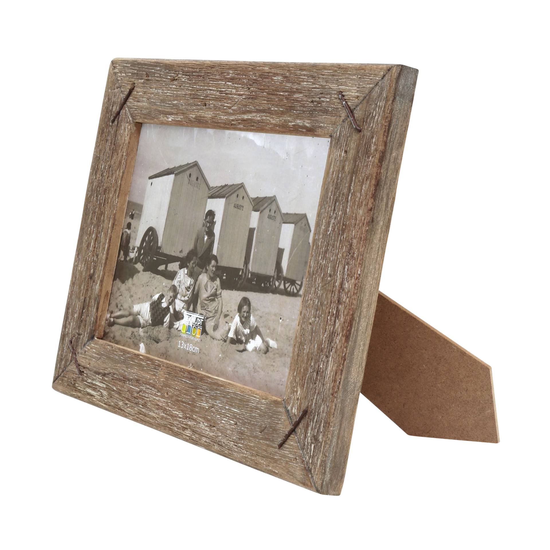 Deknudt S67TV1 Bilderrahmen aus Treibholz graue Ausfuehrung 13x18