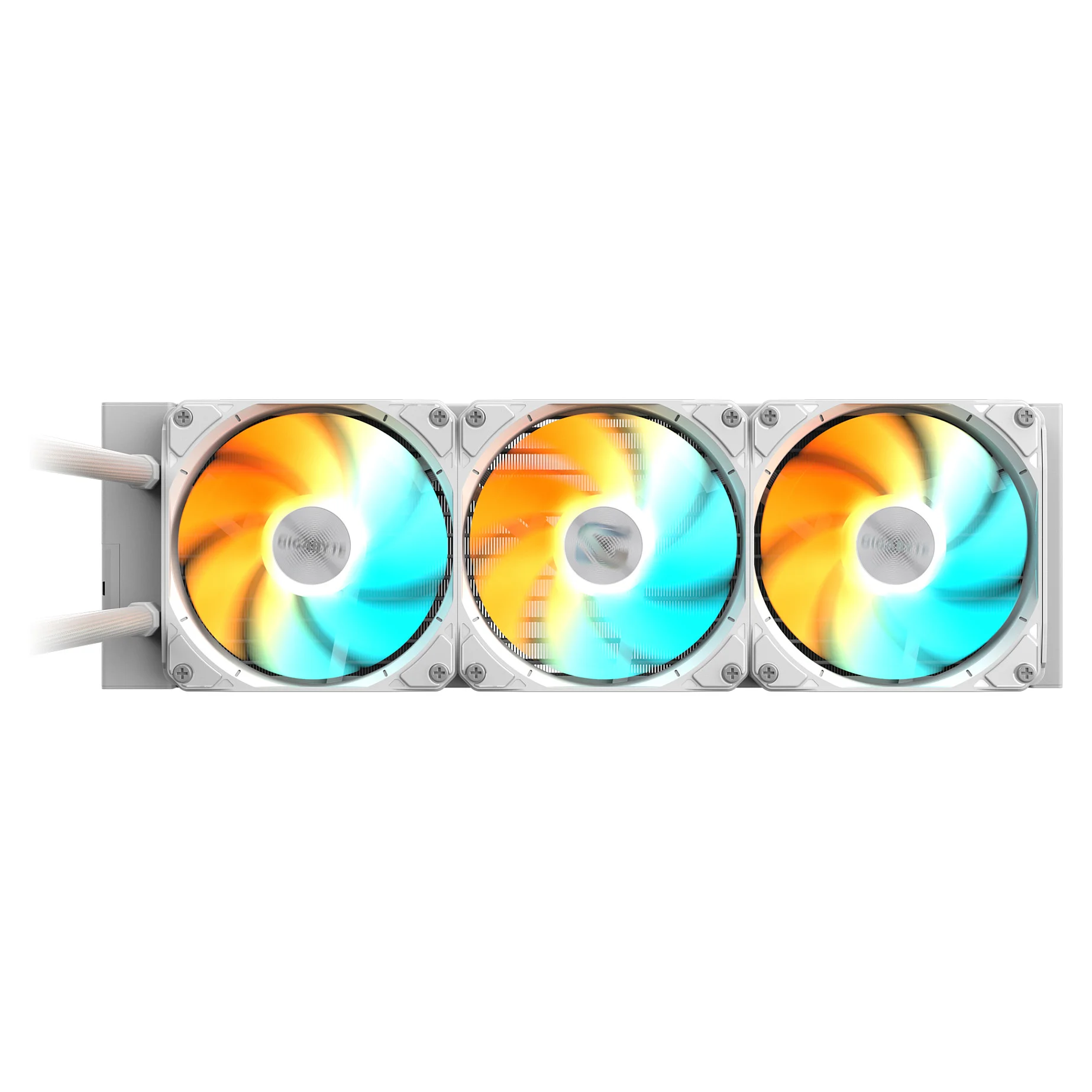 GIGABYTE GAMING 360 ICE Fluessigkeitskuehler fuer CPU   3x120 mm ARGB Luefter  Schiebe Verriegelungsmechanismus  DAISY CHAIN  Kompatibel mit Intel LGA 1851 und AMD AM5 PC-Komponenten