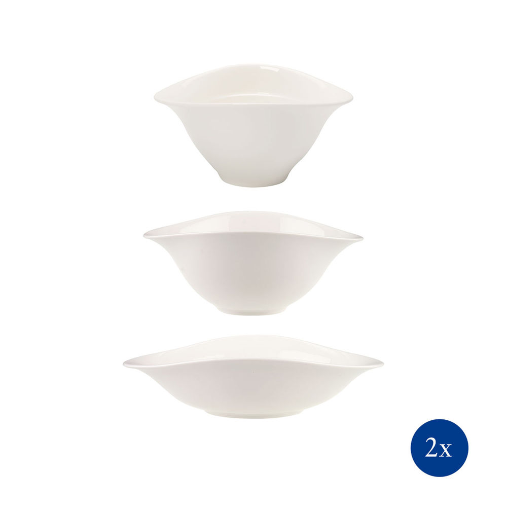 VILLEROY BOCH Schalen Trio Set Vapiano  6 tlg  Besteck & Aufbewahrung