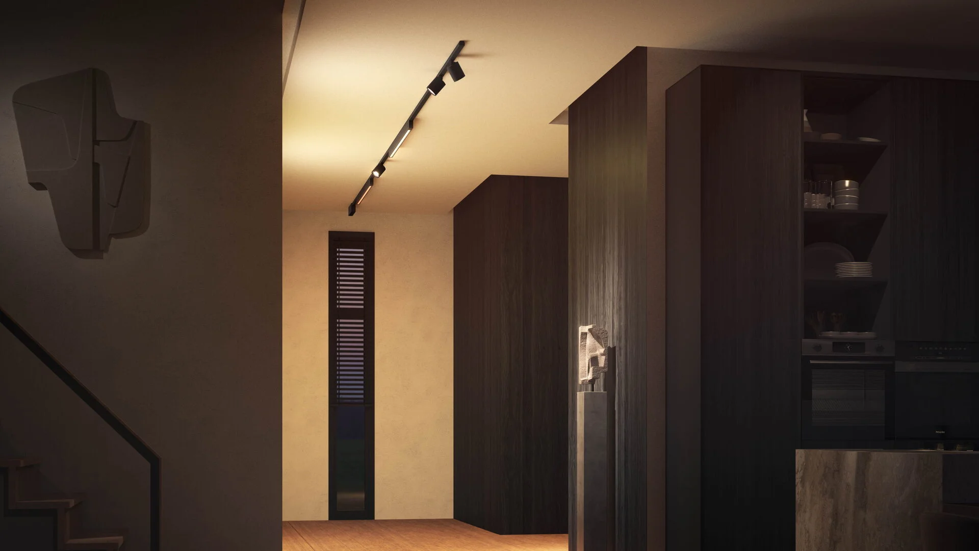 Philips Hue Perifo Basis Set Deckenl  3 Spots Lightbar sw  Lightbars Deckenleuchten