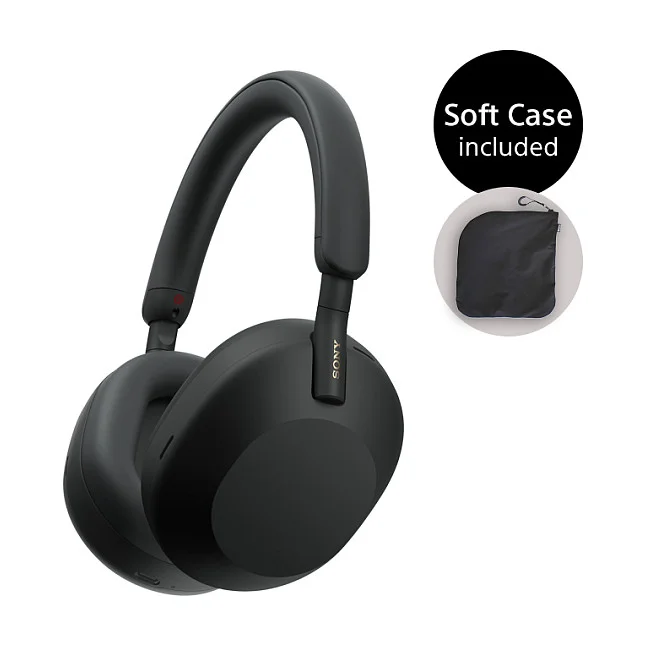 Sony WH 1000XM5SA Kopfhoerer Verkabelt   Kabellos Kopfband Musik USB Typ C Bluetooth Schwarz Over-Ear