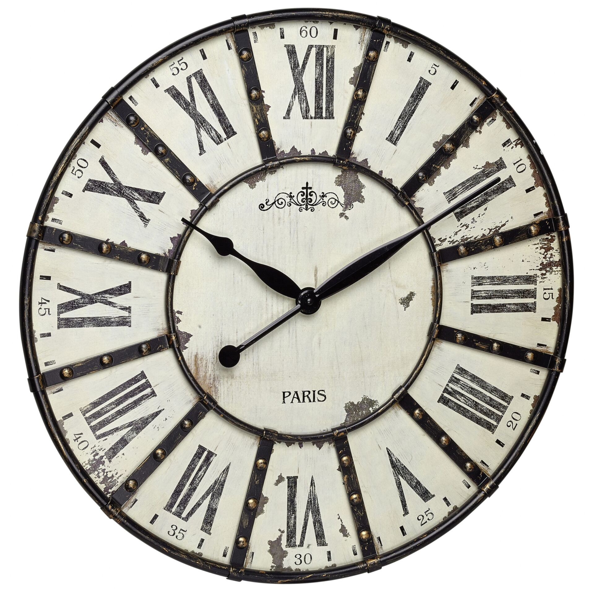 TFA Dostmann TFA 60 3039 02 VINTAGE XXL Design Wanduhr Uhren