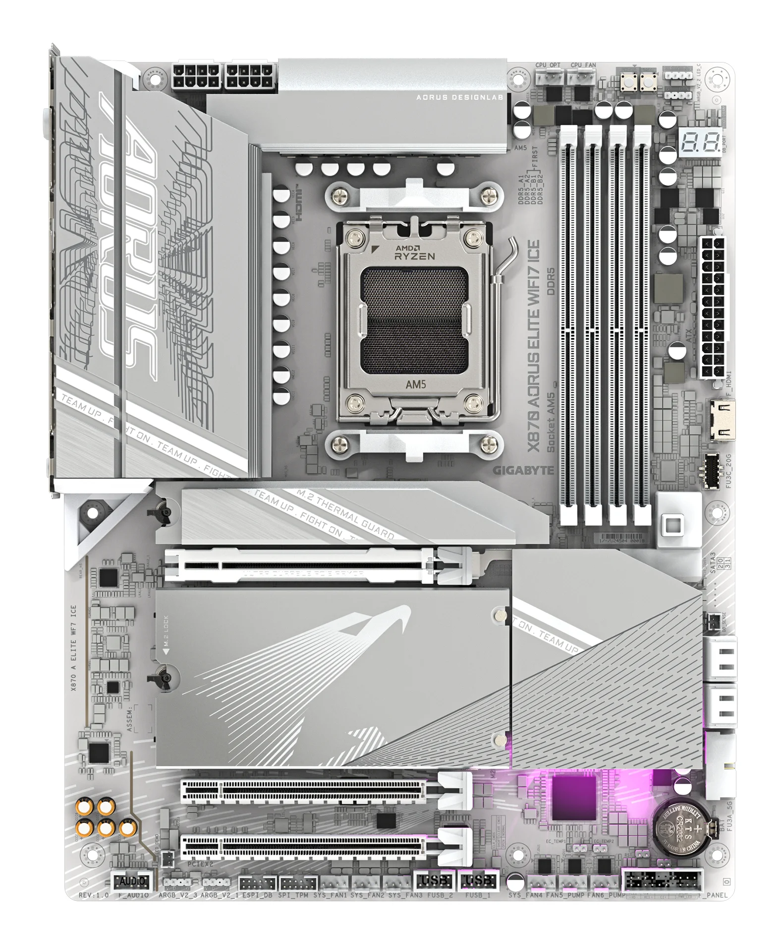Gigabyte AM5 X870 AORUS ELITE WF7 ICE PC-Zubehoer