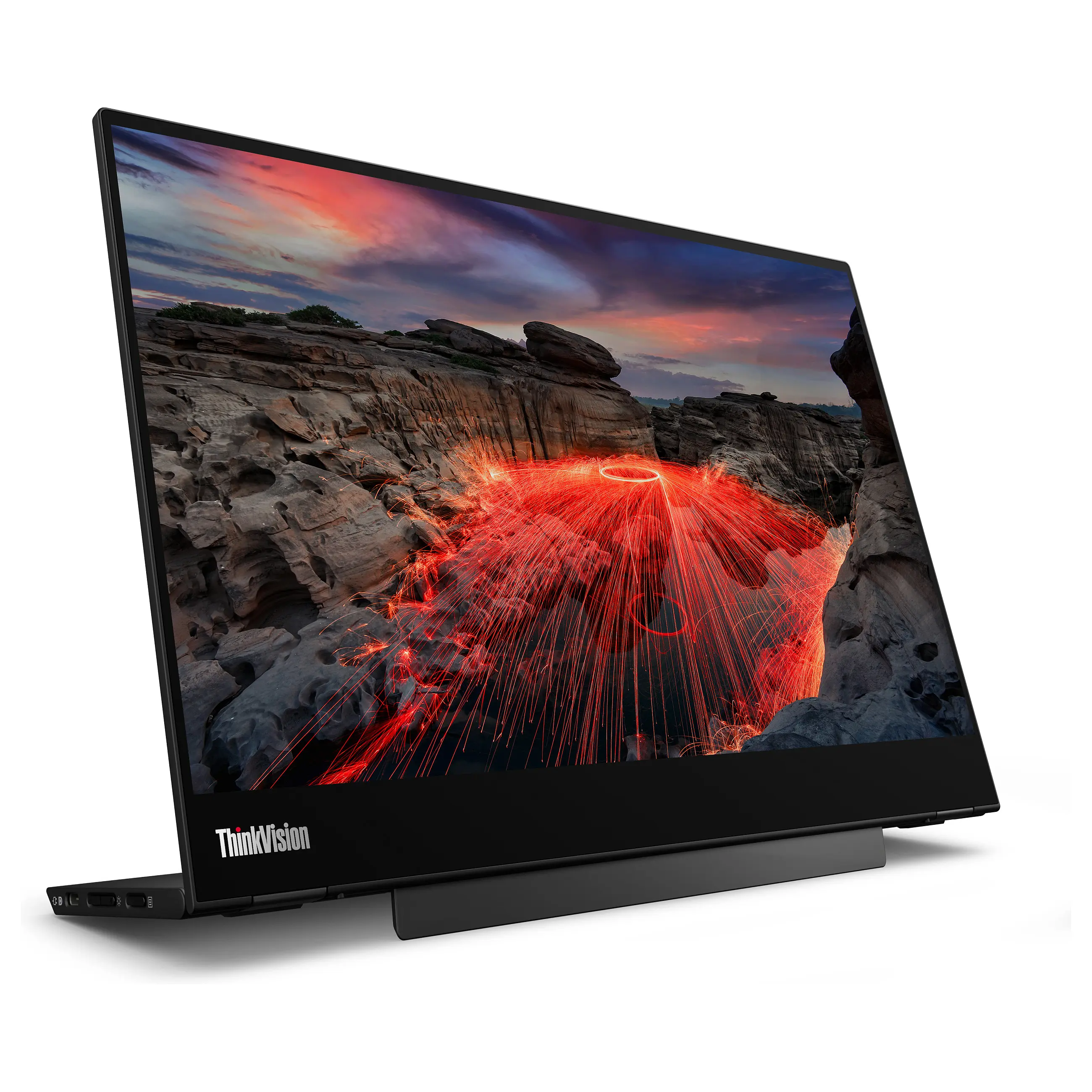 Lenovo 35 6cm 14Zoll  2240x1400  ThinkVision M14t Gen 2 IPS Touch portable 6ms 60Hz 2xUSB C Black Monitore
