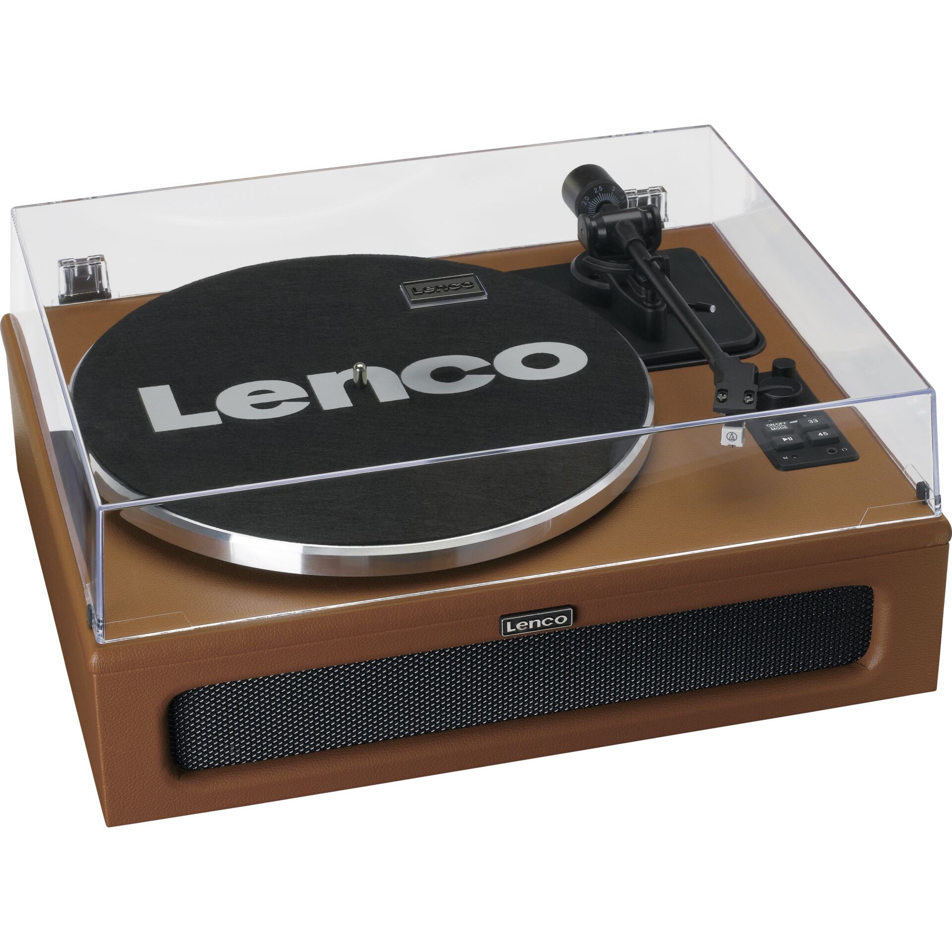 Lenco LS 430BN Holzgehaeuse m  Kunstleder Video & Audio