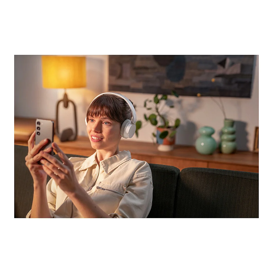 Philips TAH3209WT 00 Kopfhoerer   Headset Kabellos Kopfband Anrufe Musik Bluetooth Weiss Over-Ear