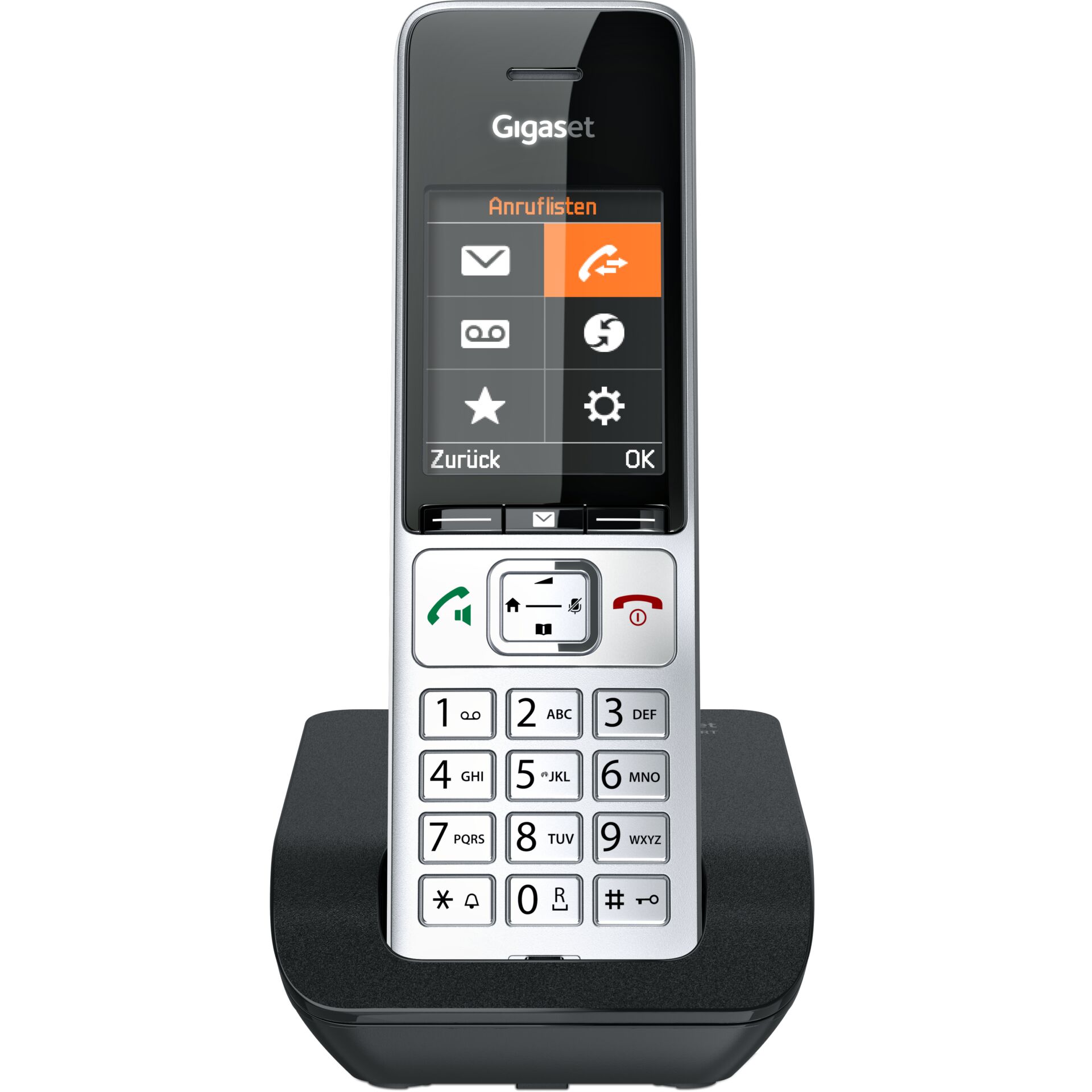 Gigaset COMFORT 500 silver black Telefon