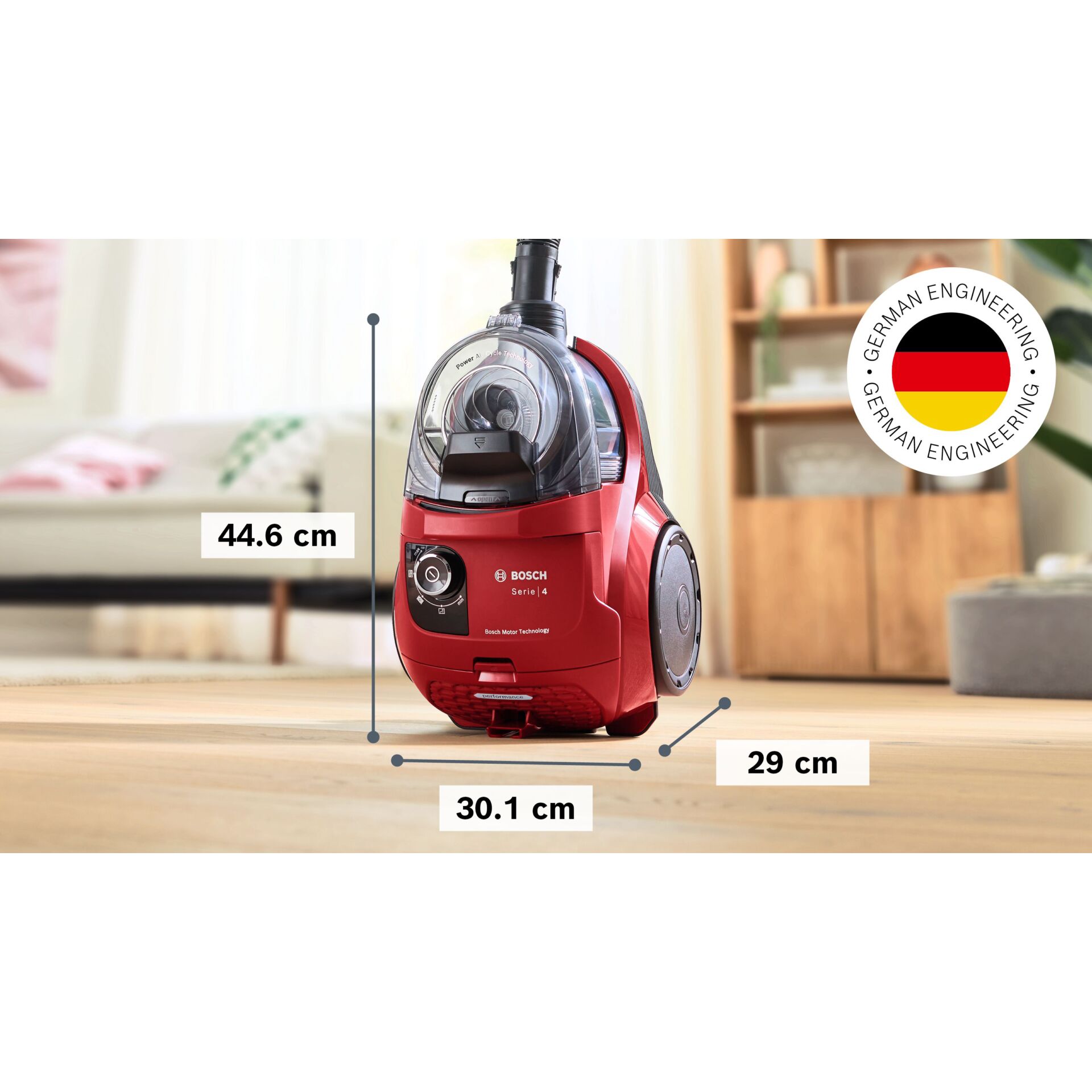 Bosch BGS21CAR Staubsauger 2 l Trommel Vakuum Trocken 750 W Beutellos Staubsauger & Reiniger
