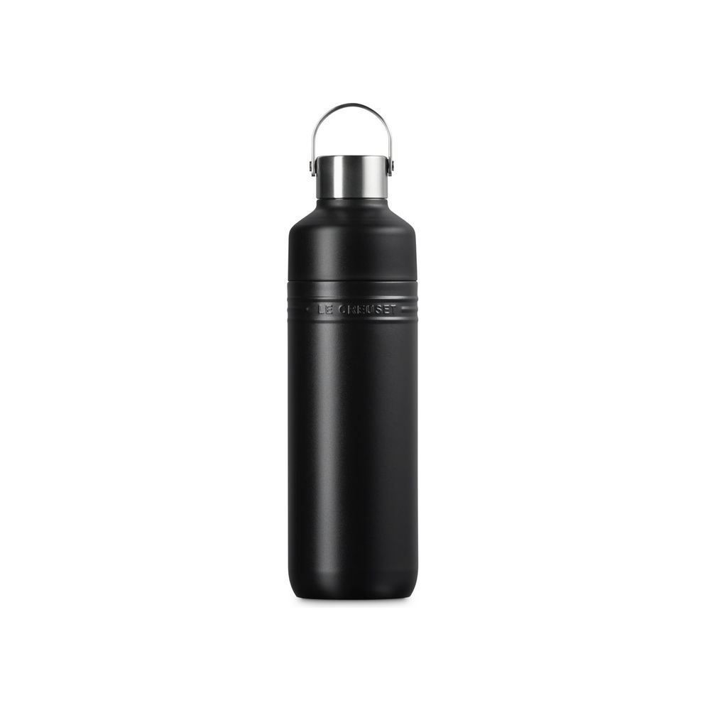 Le Creuset Trinkflasche On The Go 1000 ml  Schwarz Matt Besteck & Aufbewahrung
