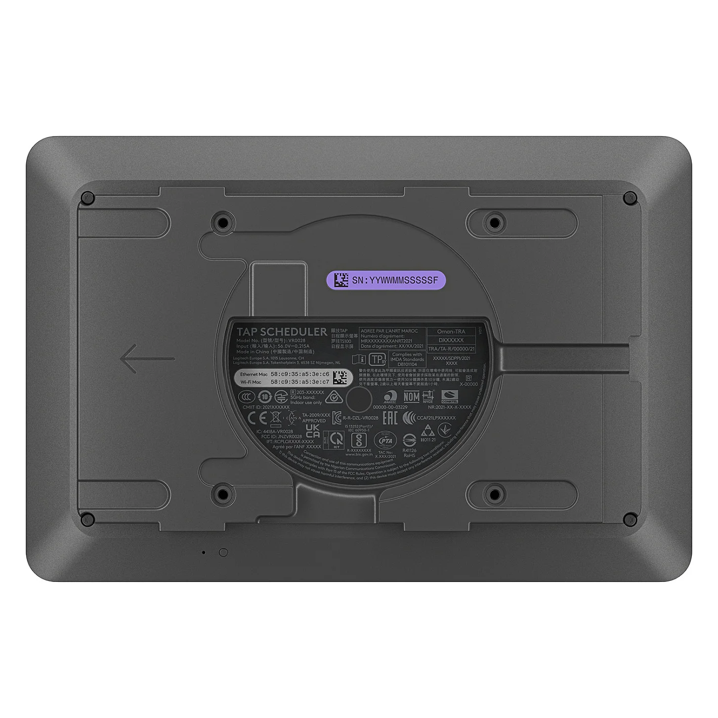 Logitech Tap Scheduler Purpose Built Scheduling Panel for Meeting Rooms PC-Zubehoer