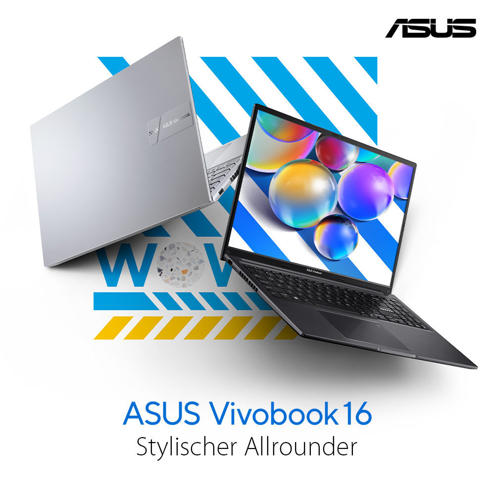 ASUS Vivobook 16 X1605VA MB2146W Intel Core 5 120U Laptop 40 6 cm  16   WUXGA 16 GB DDR4 SDRAM 512 GB SSD Wi Fi 6  802 11ax  Windows 11 Home Deutsch Silber Notebooks & E-Book Reader