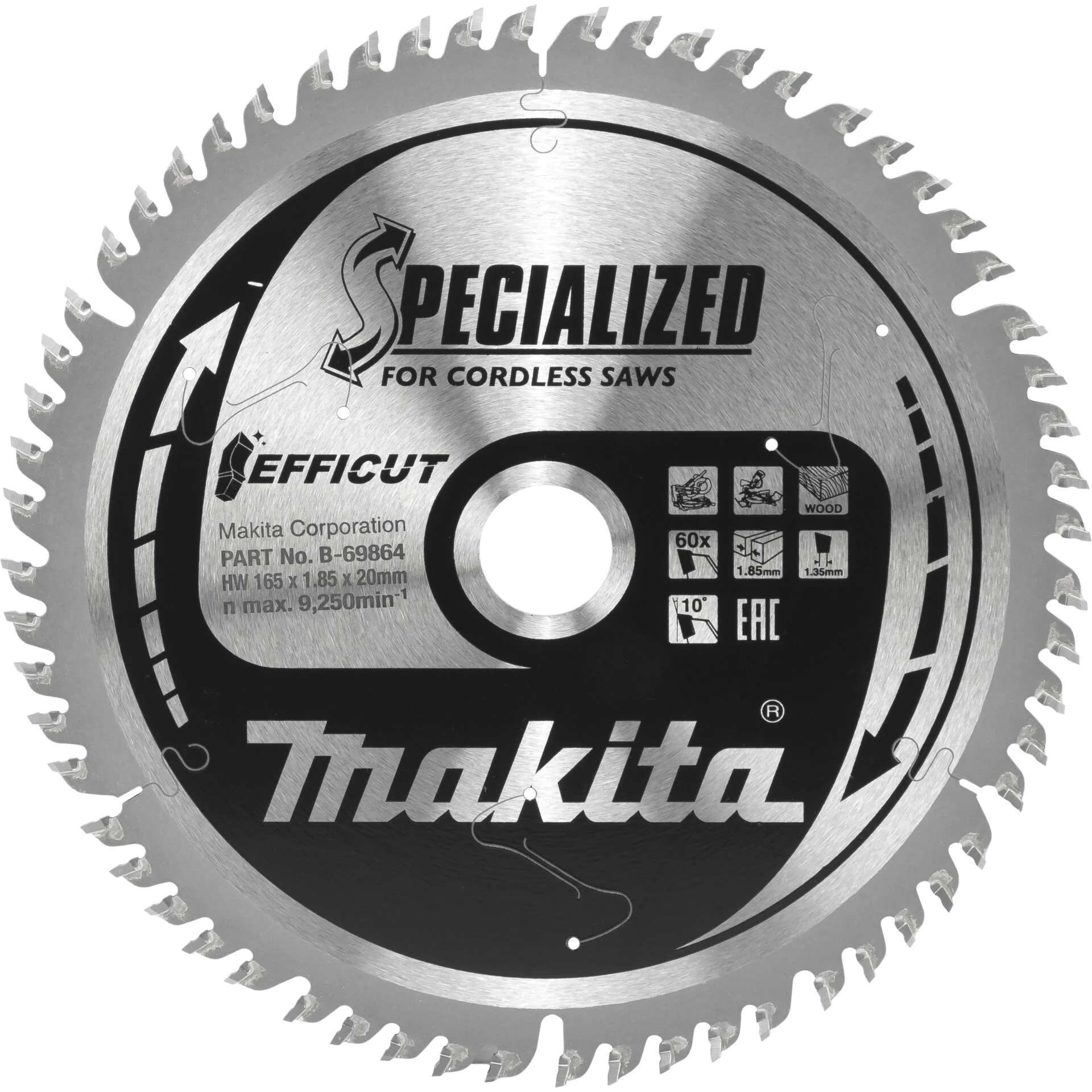 Makita B 69864 EFFICUT Saegeb 165x20x60Z Saegen