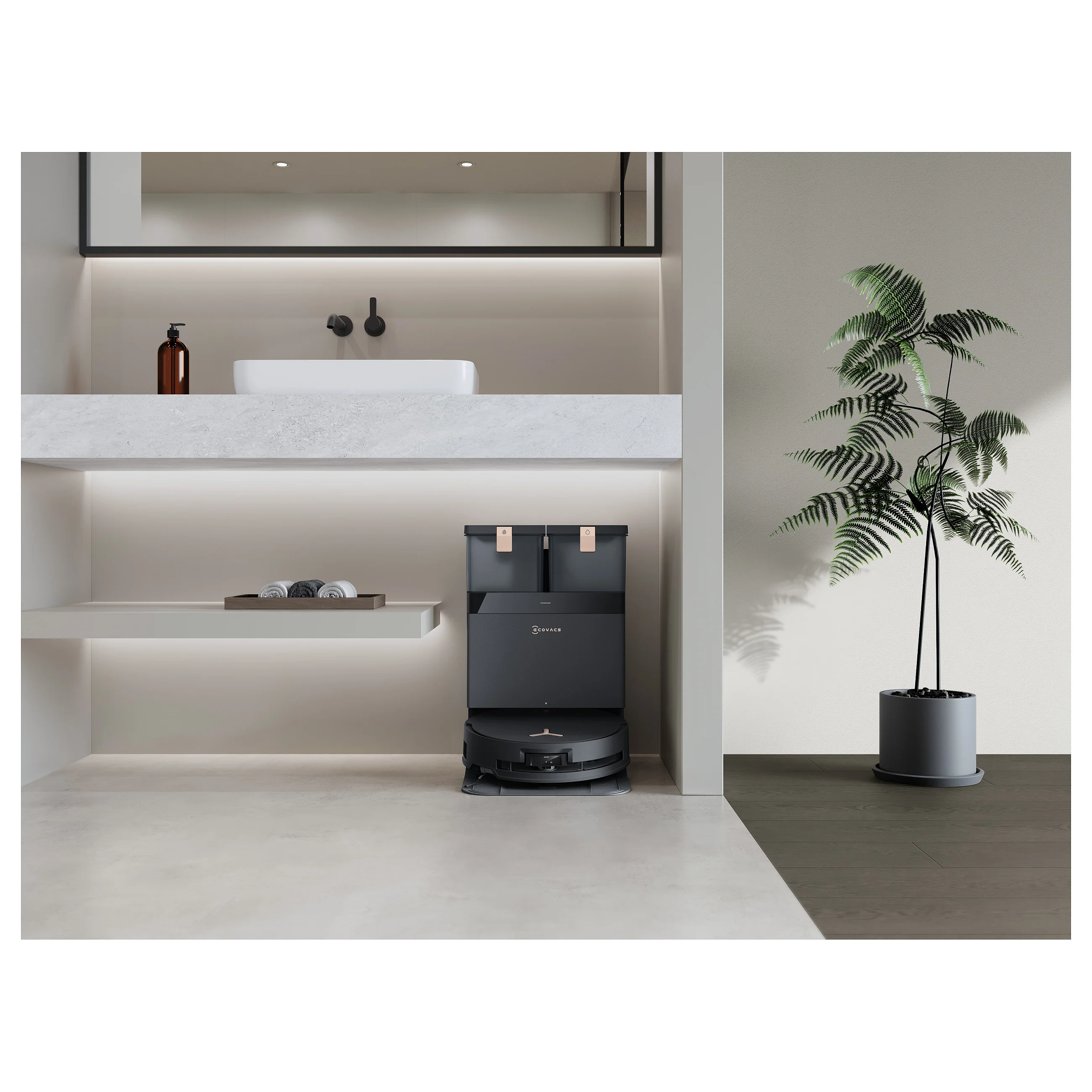 Ecovacs Deebot X8 Pro Omni Schwarz Staubsauger & Reiniger