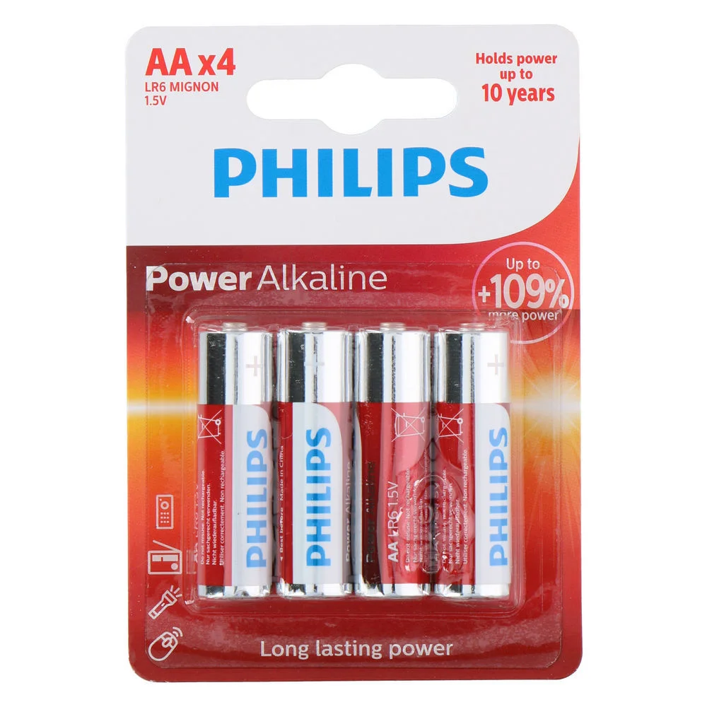 Philips Batterie Powerlife LR6 AA  4 Stueck Home Office