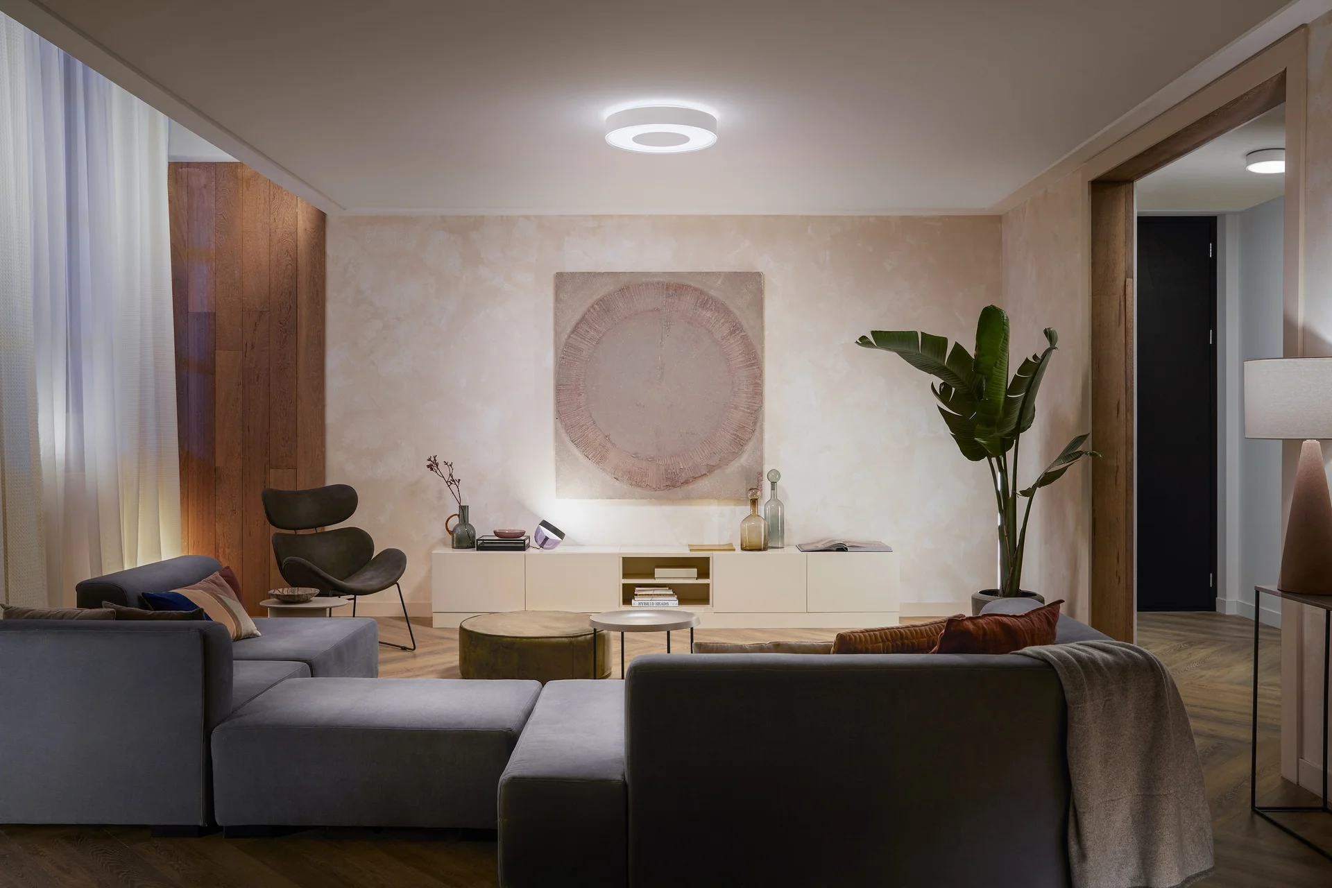 Philips Hue White and Color ambiance Infuse Deckenleuchte L weiss Deckenleuchten