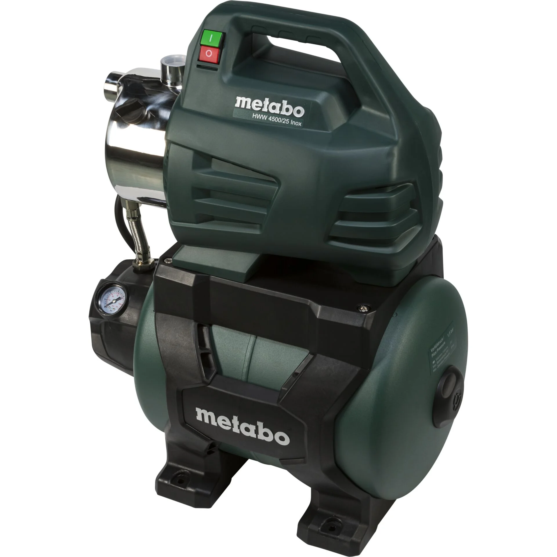 Metabo HWW 4500 25 INOX Hauswasserwerk Gartenbewaesserung
