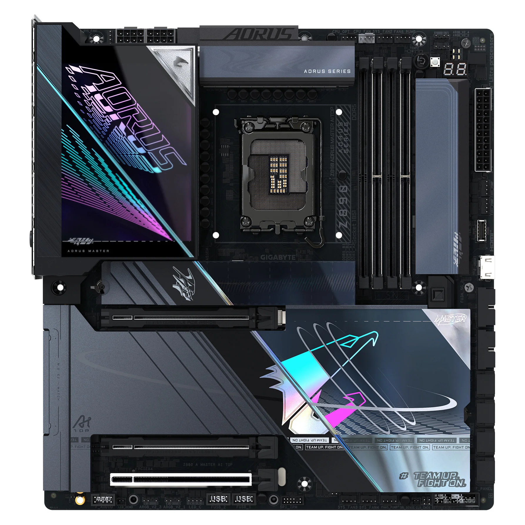 GIGABYTE Z890 AORUS MASTER AI TOP Motherboard   Unterstuetzt Intel Core Ultra  Serie 2  CPUs  20 1 2 Phasen VRM  bis zu 9500MHz DDR5  OC   PCIe 5 0 M 2  Wi Fi 7  Thunderbolt 4 PC-Komponenten