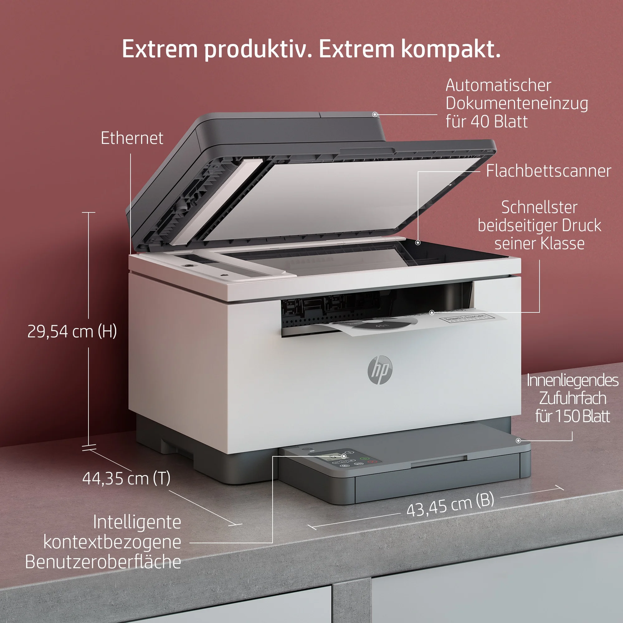 HP Enterprise L HP LaserJet M234sdn S W Laserdrucker 3in1 A4 LAN ADF Duplex Drucker & Scanner