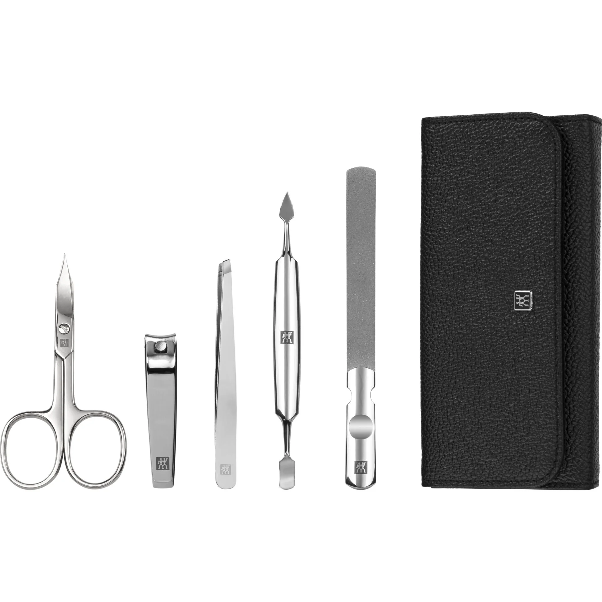 ZWILLING Manikuere Pedikuere Set 5tlg  mit Nagelknipser  Leder Wellnessgeraete