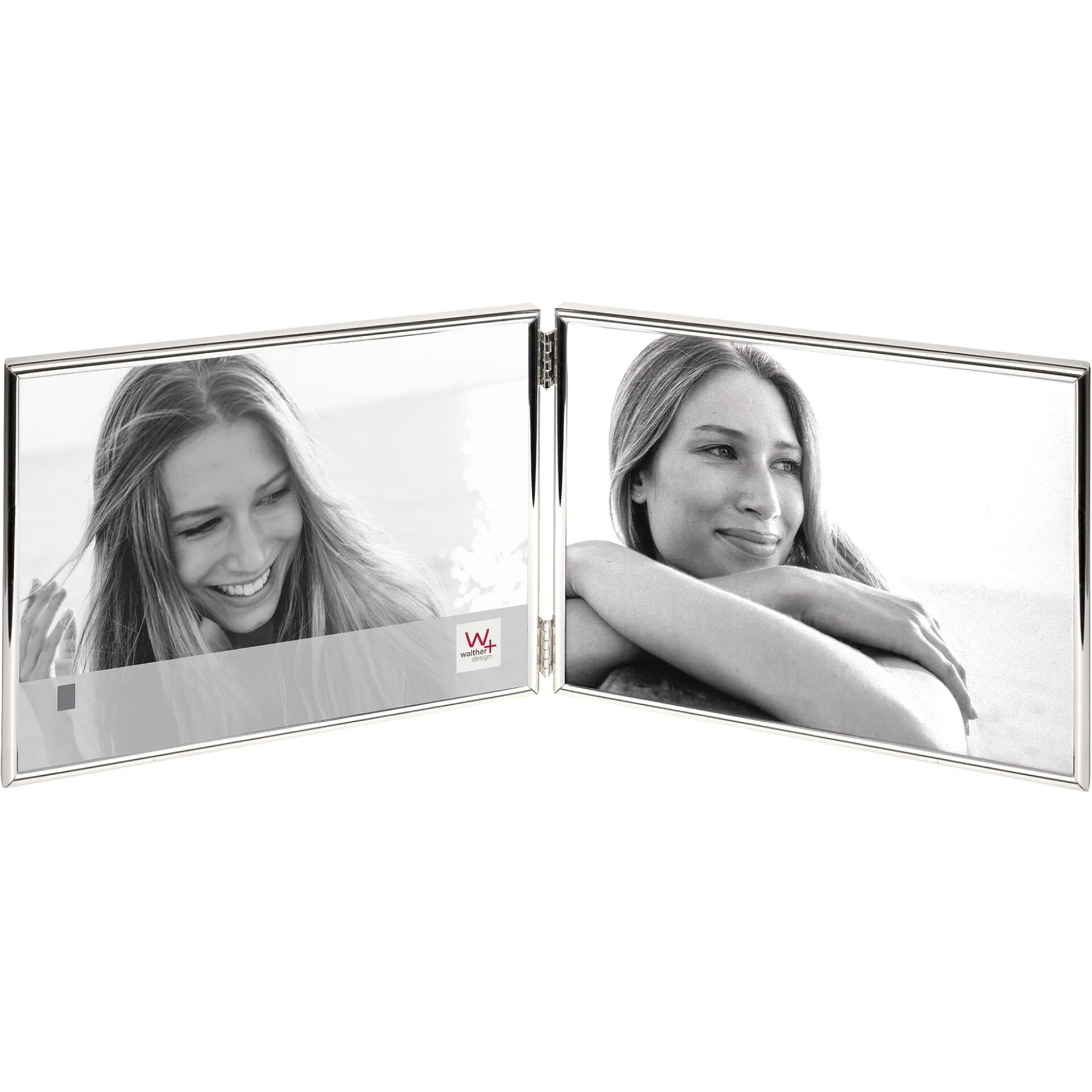 Walther Chloe silber 2x9x13 Portrait Querformat WD219VS Bilderrahmen