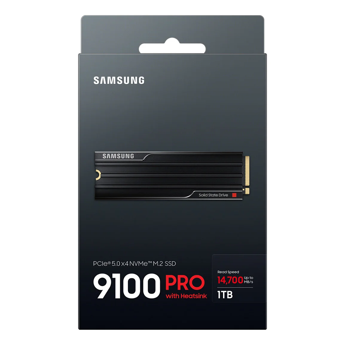 Samsung 9100 PRO Heatsink PCIe  5 0 NVMe  M 2 SSD   1 TB Speichermedien