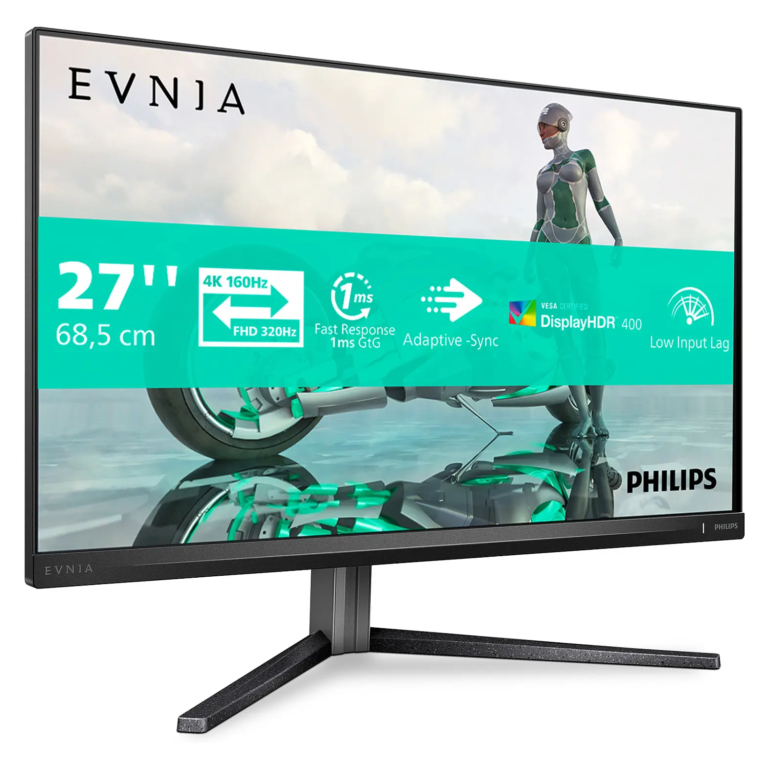Philips Evnia 3000 27M2N3800A 00 Computerbildschirm 68 6 cm  27   3840 x 2160 Pixel 4K Ultra HD LCD Grau Monitore