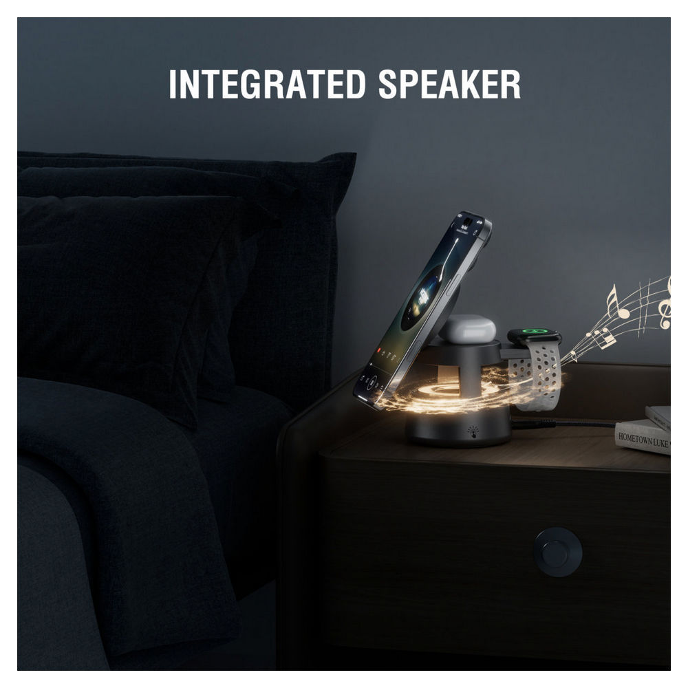 4SMARTS Ladestation Qi2 Aura Sound Mobilfunk