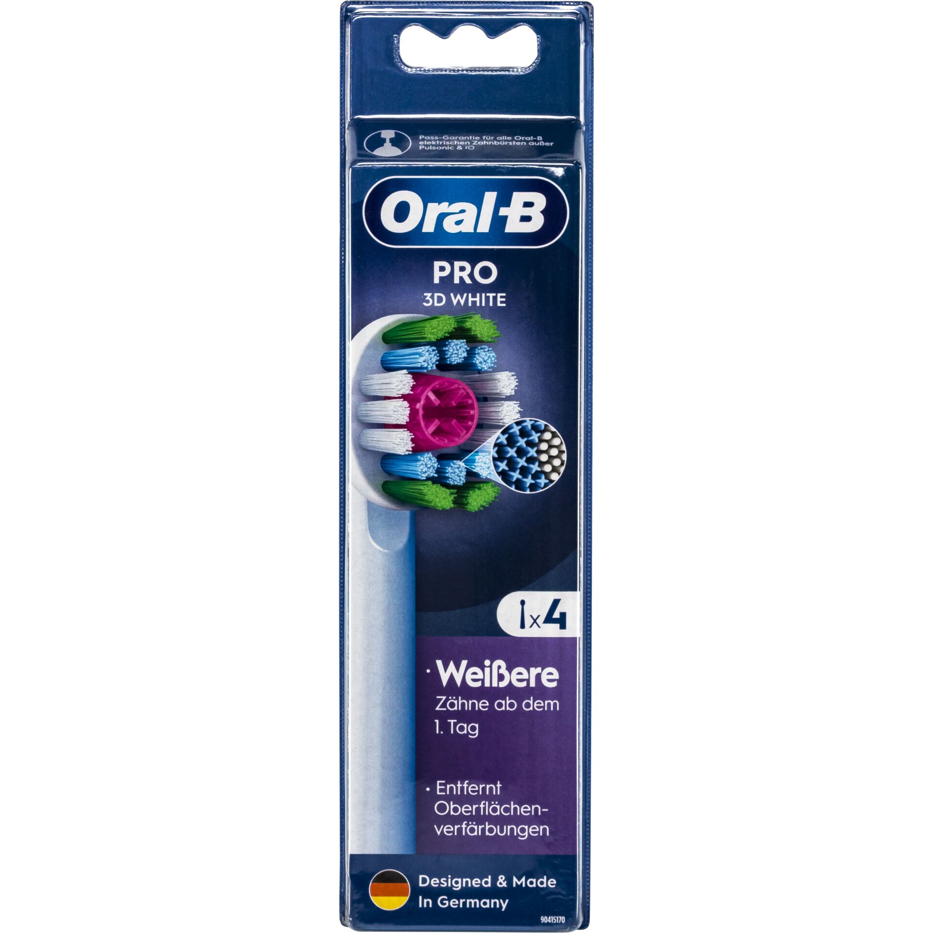 Oral B Aufsteckbuersten Pro 3D White 4er Zahnpflege