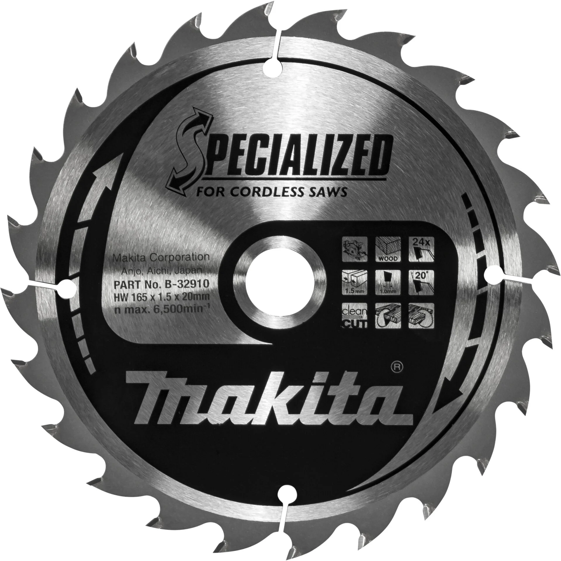 Makita B 32910 SPECIALIZED Saegeb 165x20x24Z Saegen